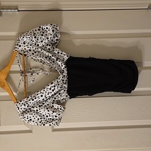 Le Chateau polkadot top